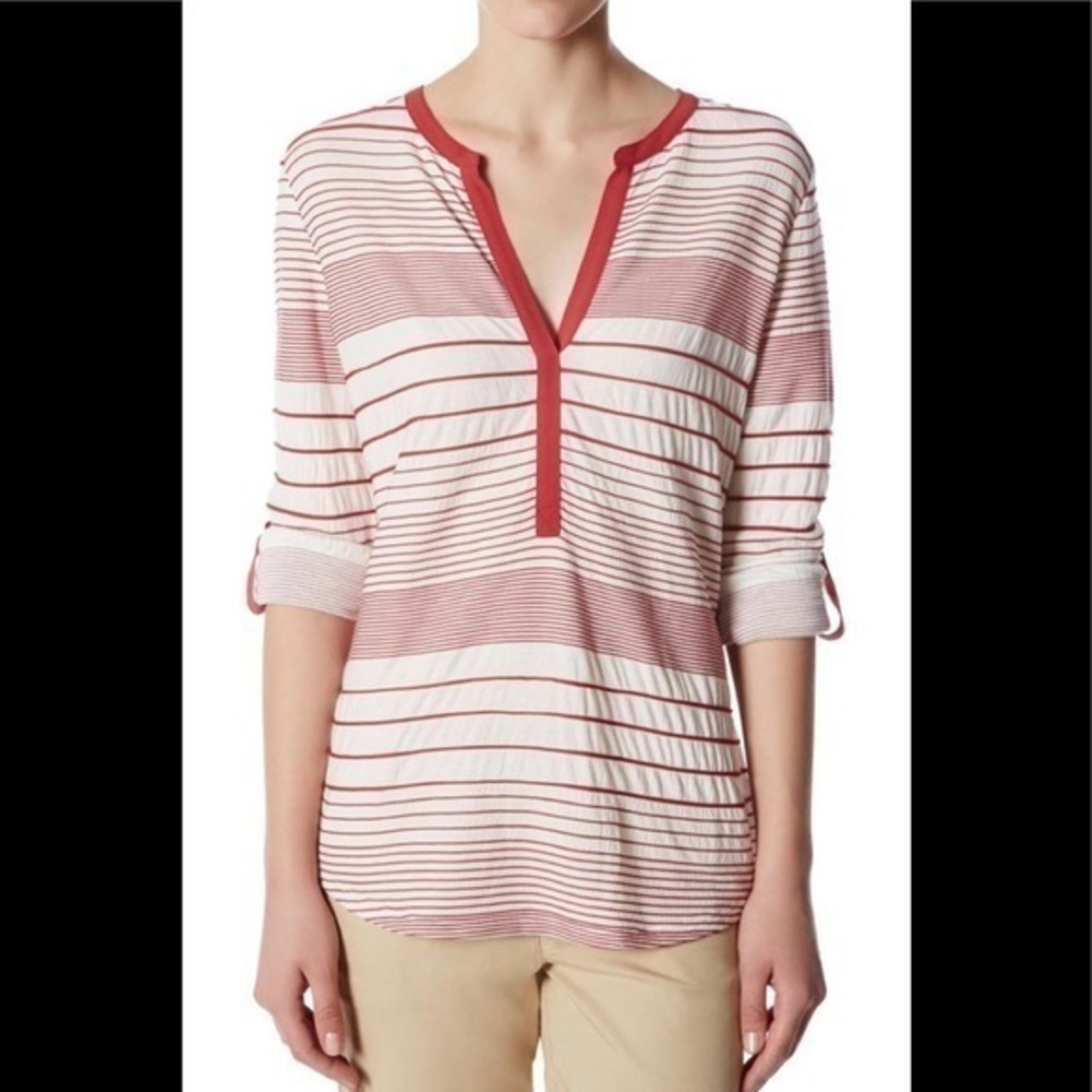 ❤️FINAL SALE❤️ NWT Anthro | Sanctuary Red & White Stripe “Julianna” Tee Medium